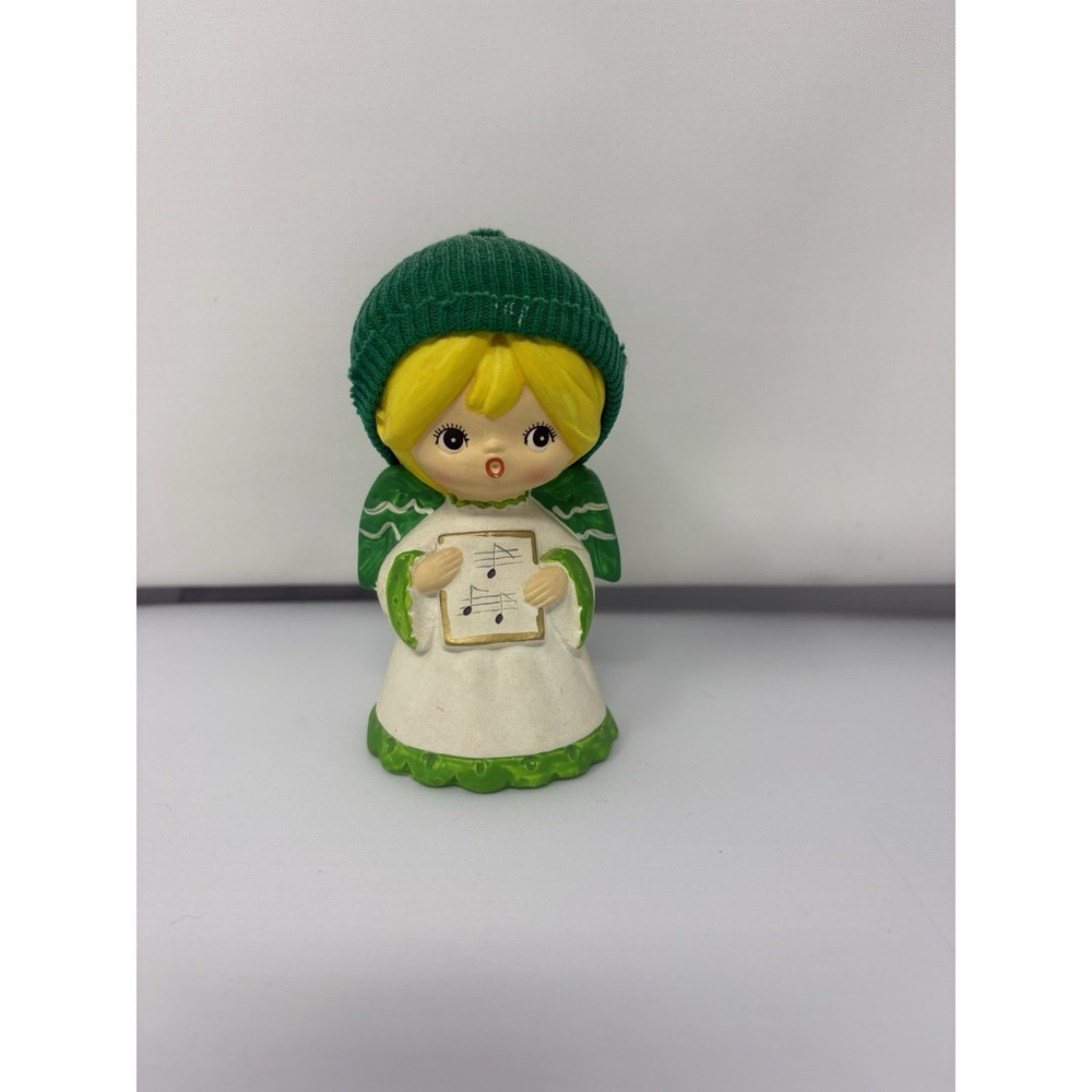 Vintage Mid-Century Modern Ardco Christmas Choir Blonde Angel Green 1960's